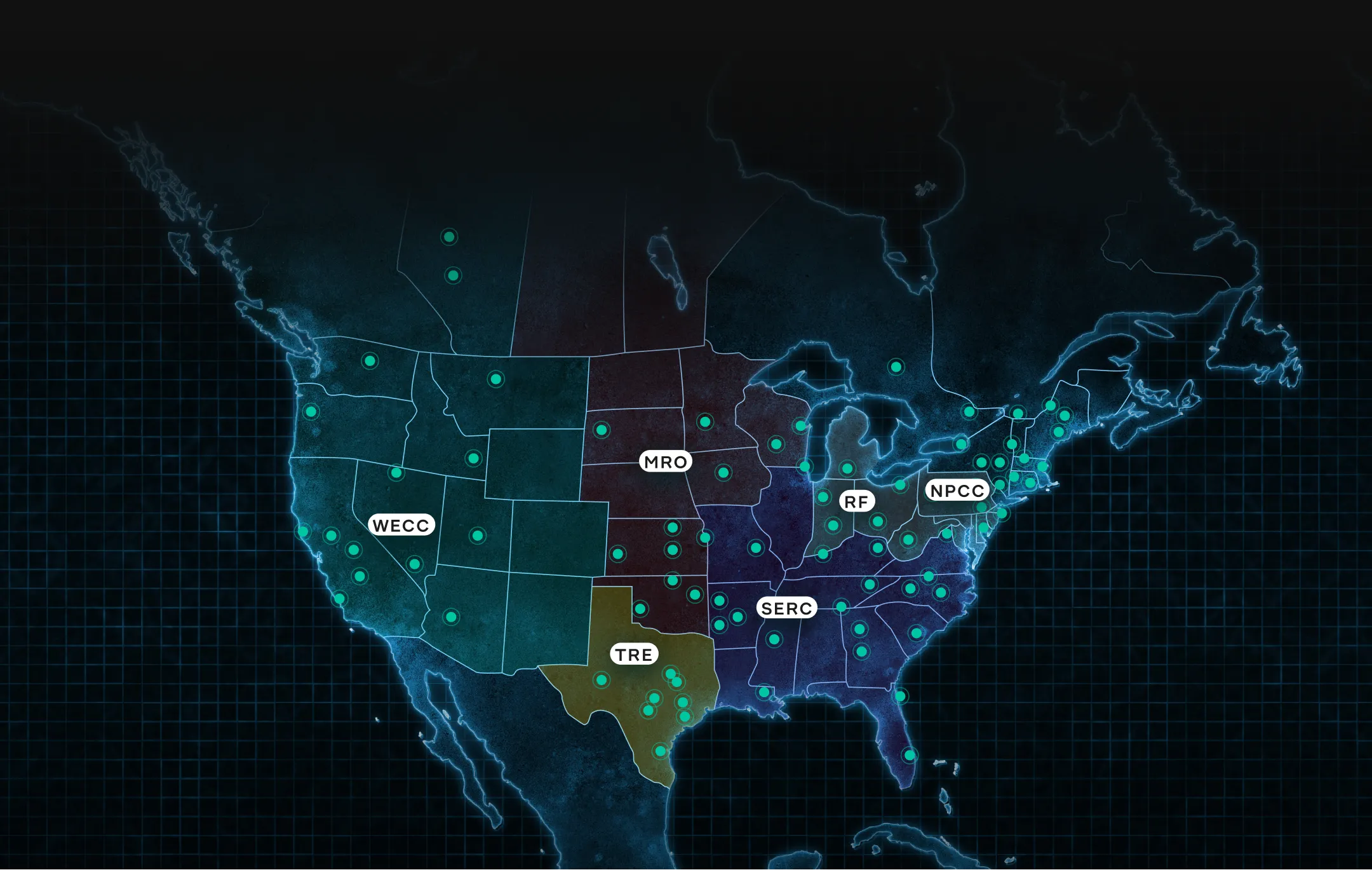 A map of NST clients across the country